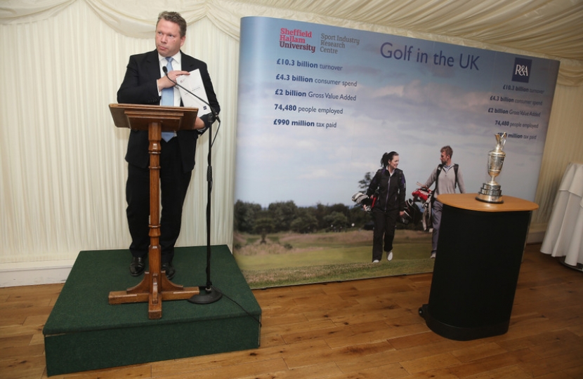 Karl addresses The All-Party Parliamentary Golf Group