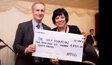 Supporting the Golf Foundation at The All-Party Parliamentary Golf Group Dinner