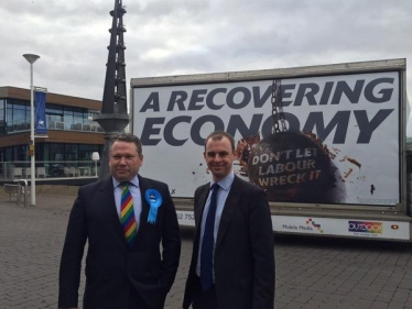 Karl McCartney and Matt Warman - Conservative candidate for Boston and Skegness